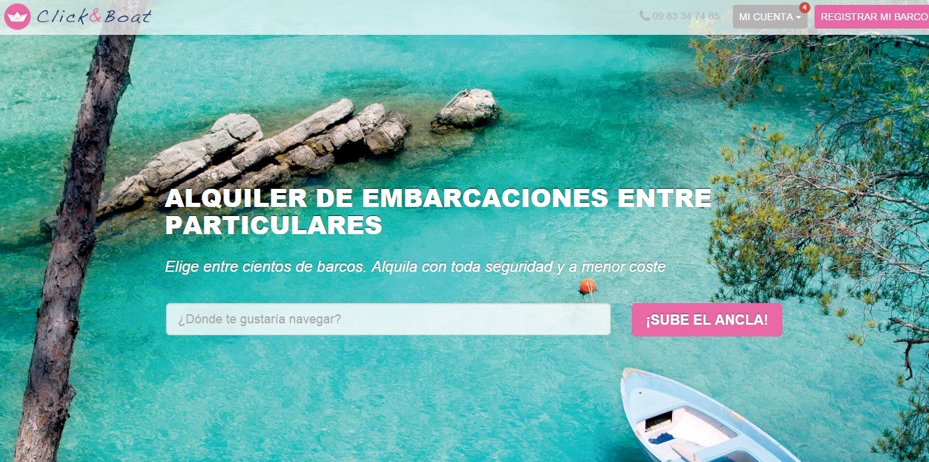 image clic and boat
