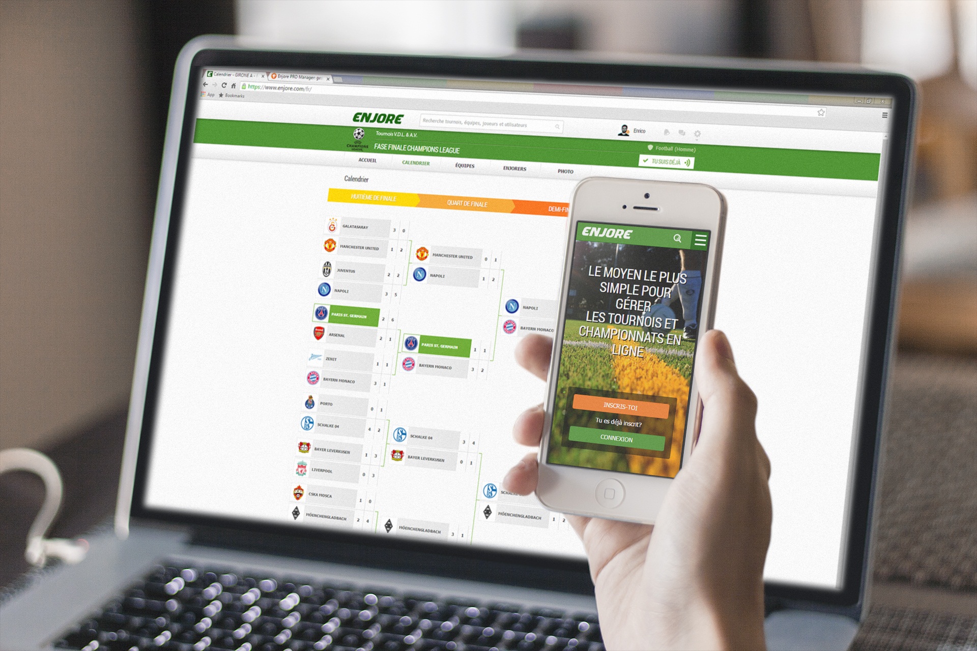 gestion online de compétitions sportives enjore