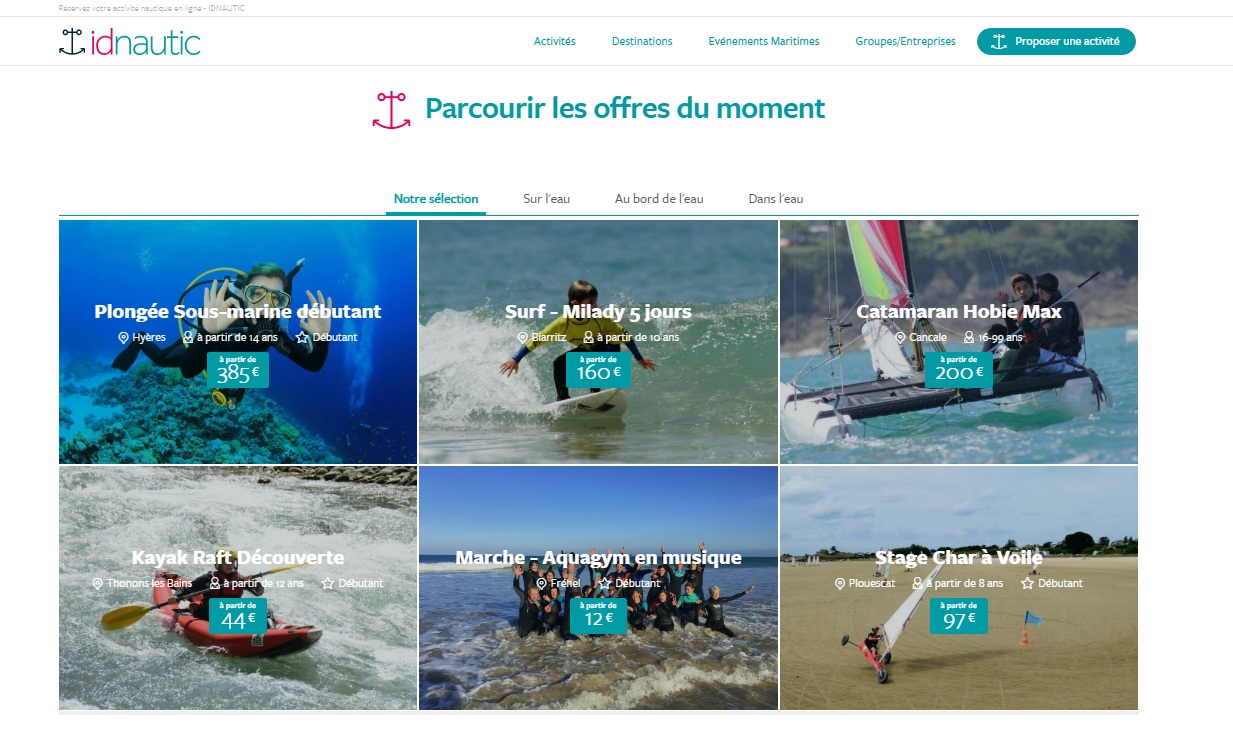 activites nautiques idnautic