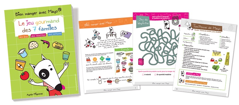 livre Bien manger avec Mayo, le Jeu gourmand des 7 familles
