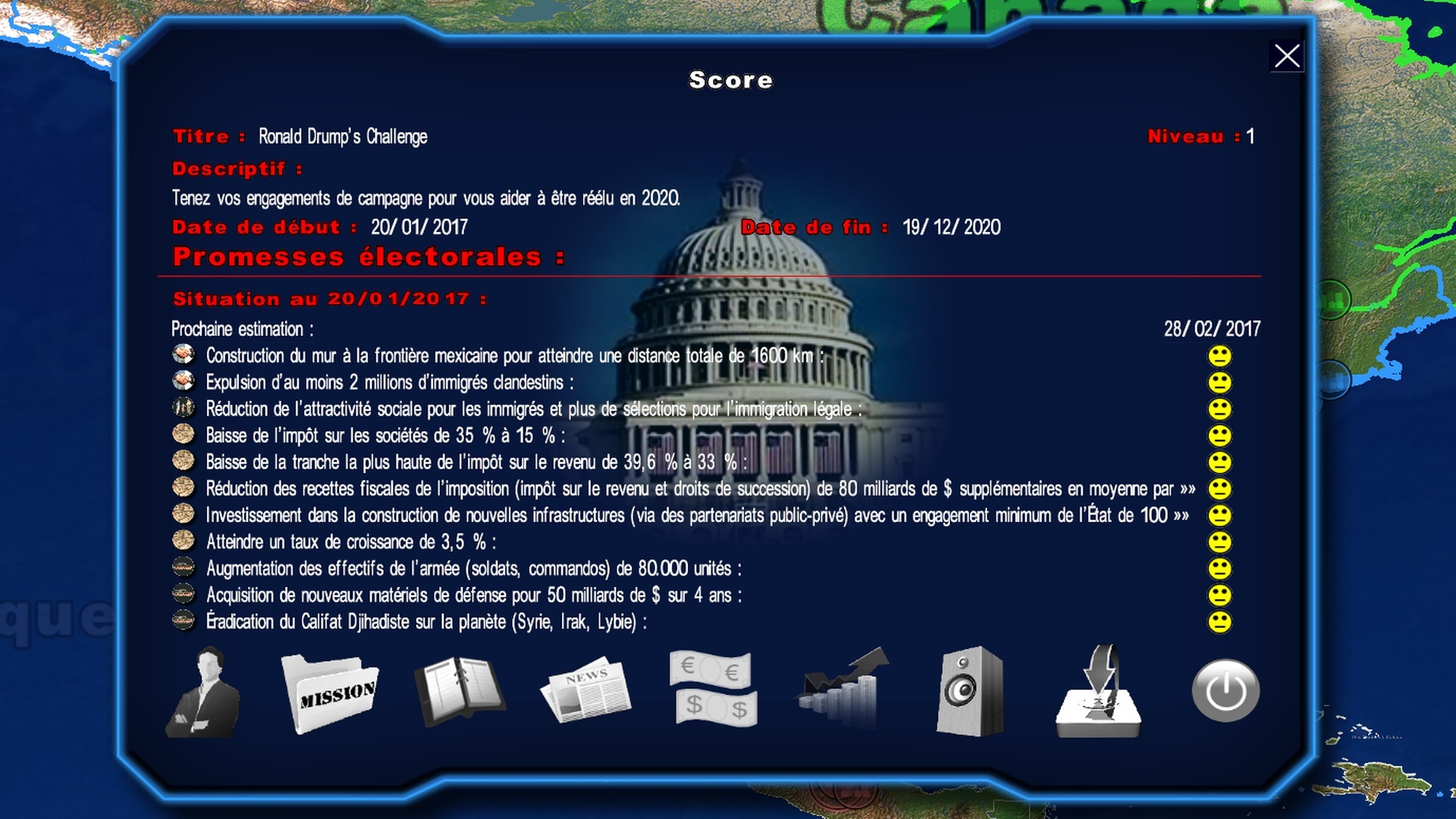 Power & Revolution, jeu de simulation géopolitique, économique et militaire sur PC