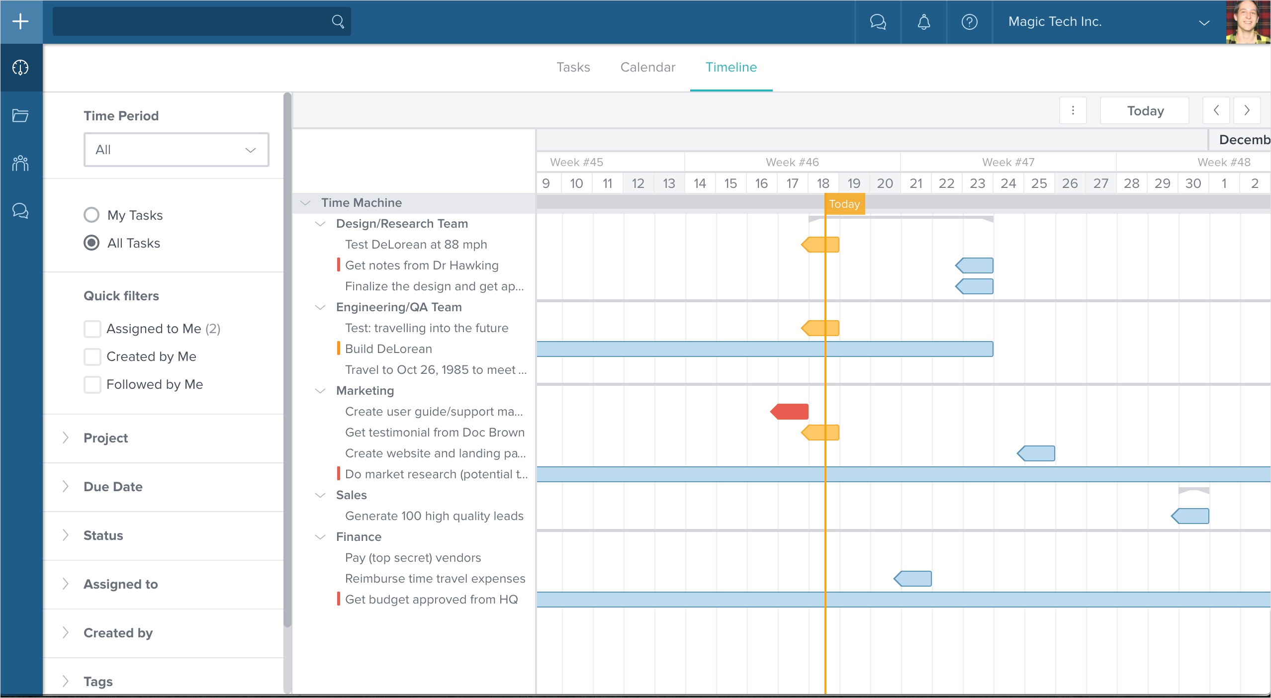 Taskworld est un outil collaboratif d'aide à la gestion de projet
