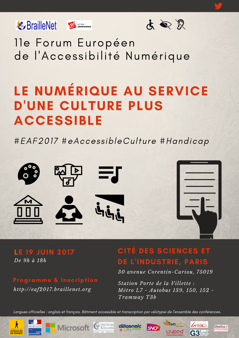 11e Forum Européen de l'Accessibilité Numérique