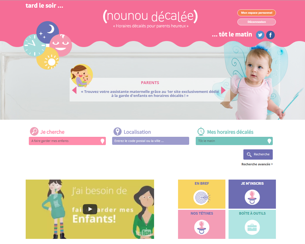 Garde d’enfants Nounou Décalée