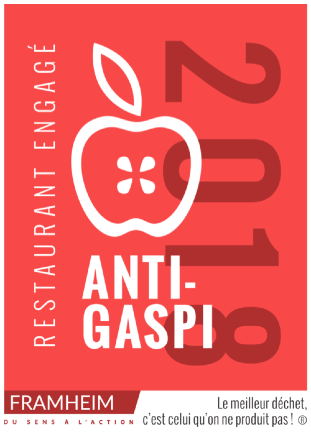 journée nationale de lutte contre le gaspillage alimentaire label 'Restaurant Engagé Anti-Gaspi'