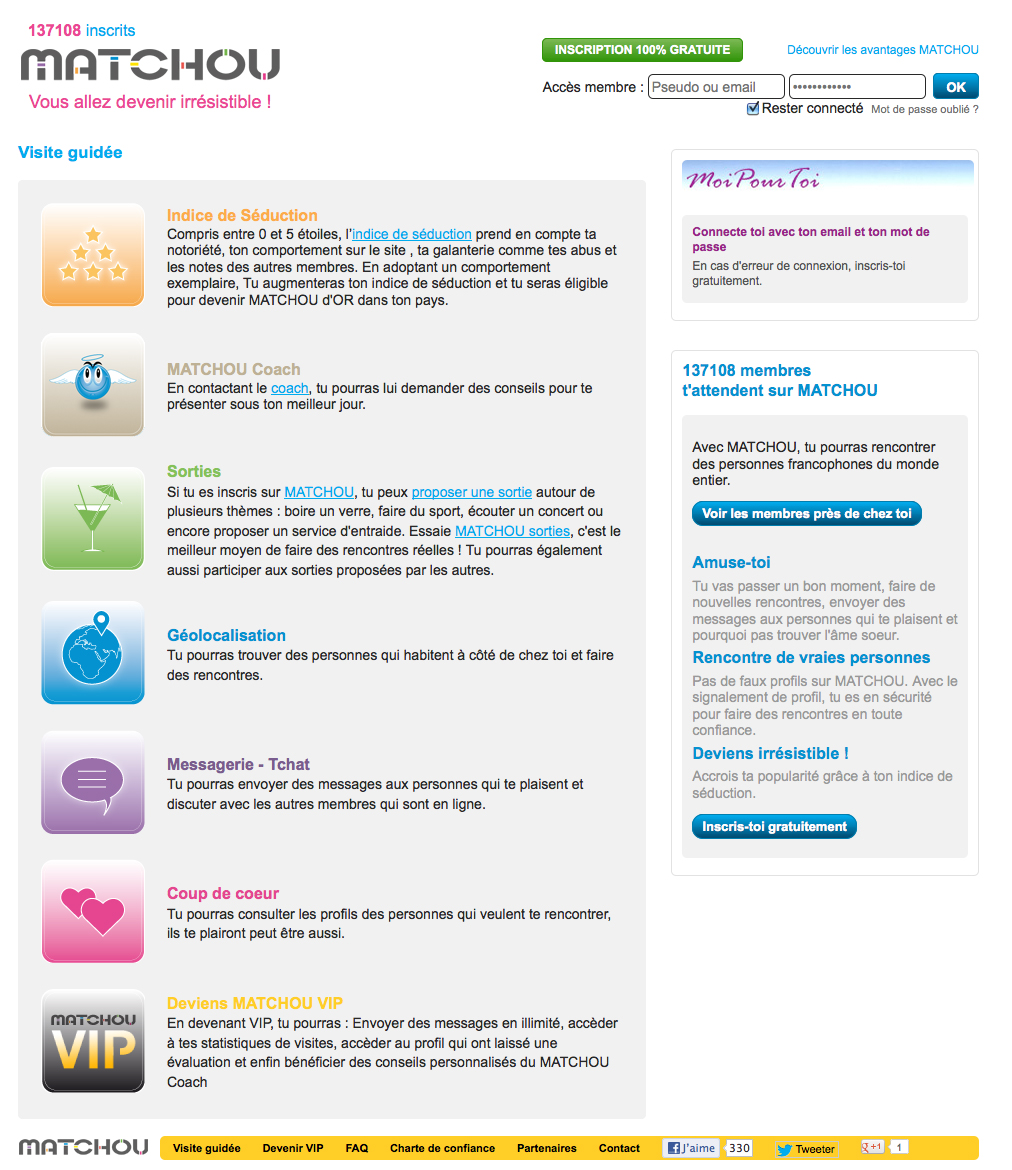 faire des rencontres sur le web