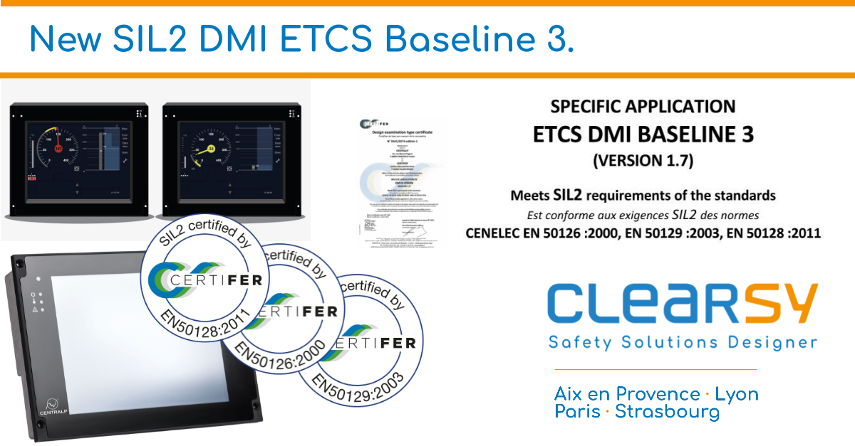ETCS Baseline 3 application certified SIL2