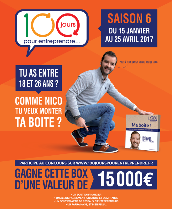 concours 100 jours pour enterprendre