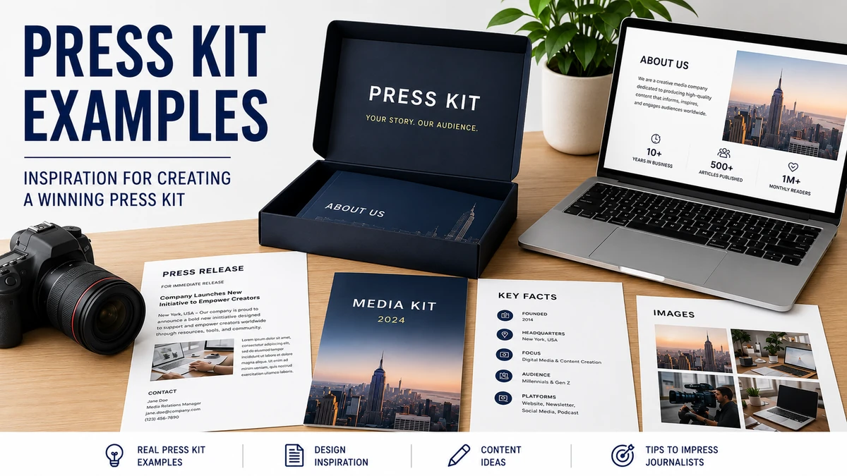 Ejemplos de dossier de prensa: modelos y estructura de un press kit Ejemplos de dossier de prensa y estructura de un press kit profesional