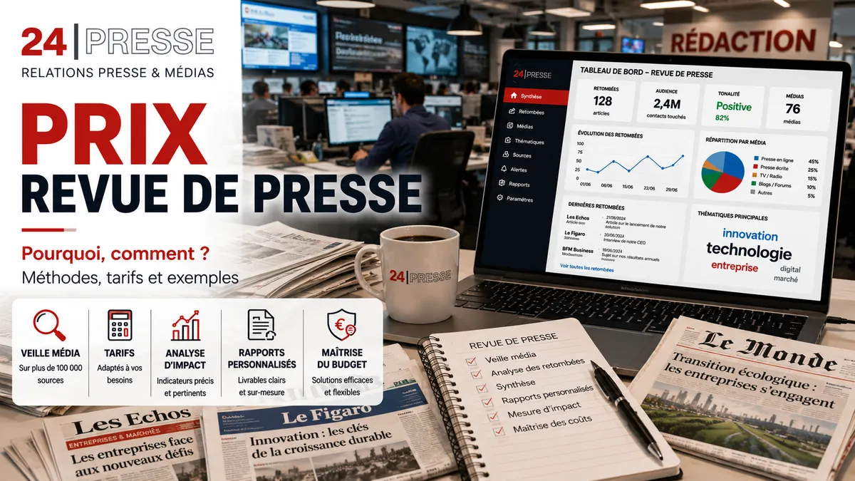 Premio de revisión de prensa: precio y métodos de media monitoring Premio de revisión de prensa: precios, media monitoring y análisis de cobertura