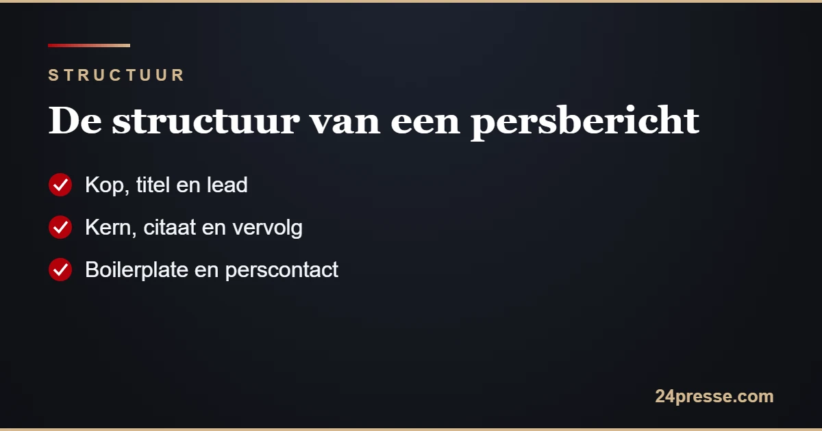 Persbericht template: de structuur van kop tot boilerplate en perscontact