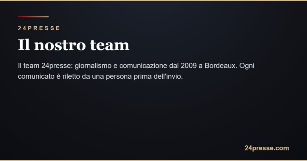Il team 24presse: chi segue il vostro comunicato